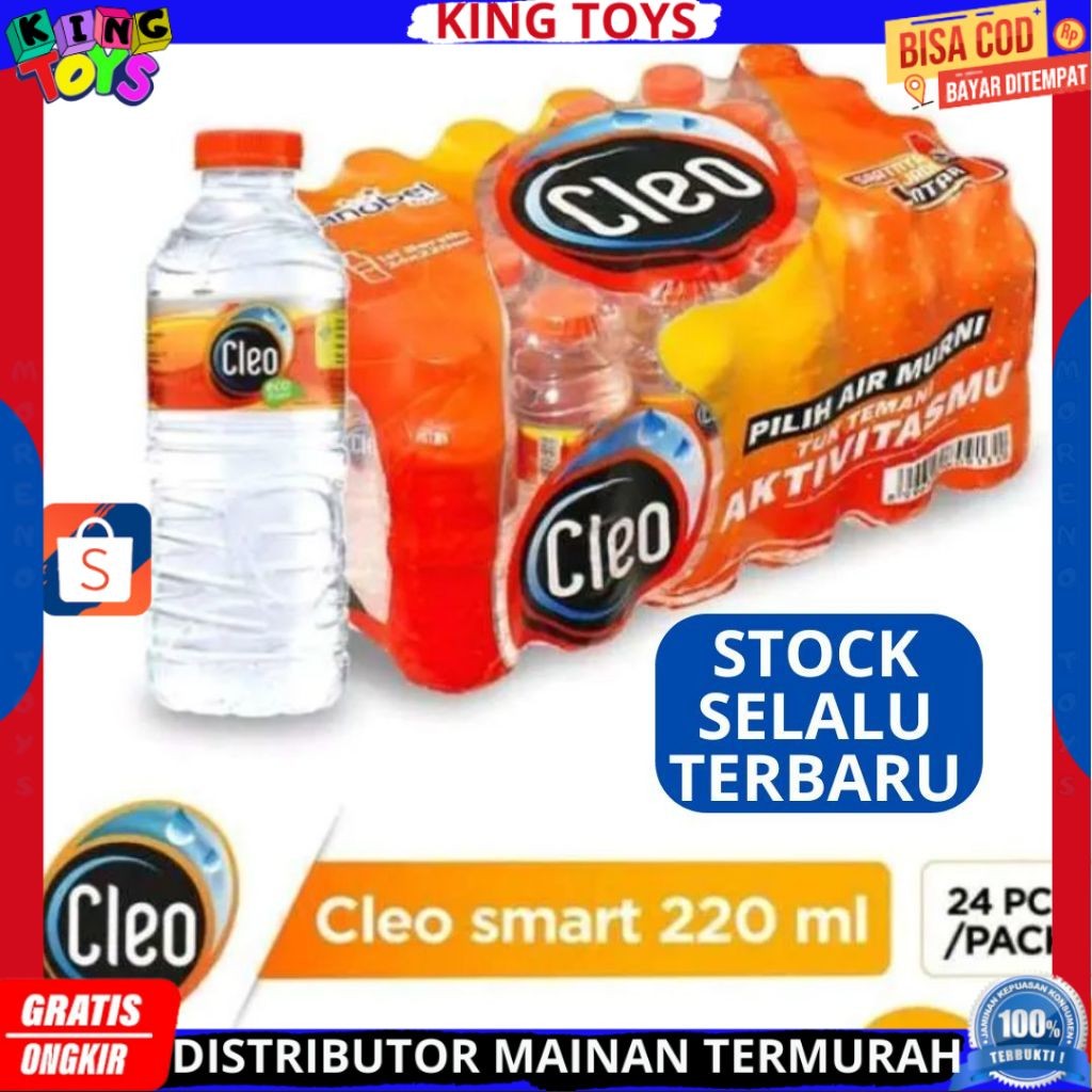 

Air Mineral CLEO Mini Smart 220 ML Isi 24 Botol PER PACK TERMURAH