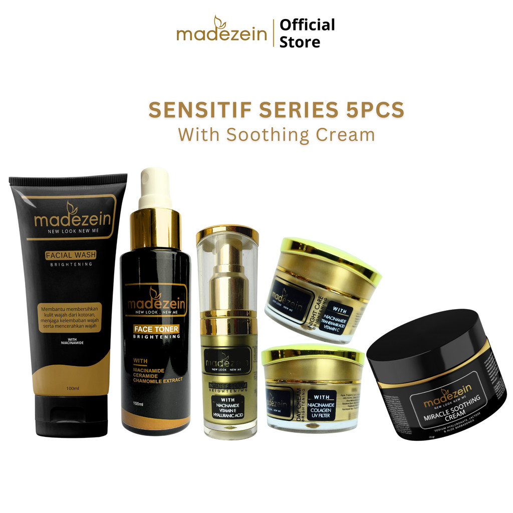 Gallery Muslim Bandung Skincare Perawatan Wajah Paket Sensitif Skin by Madezein Original Branded Ter