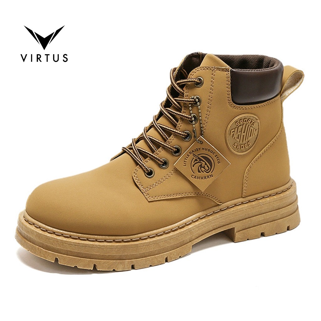 [𝗚𝗹𝗮𝗺𝗼𝗿𝗮] VIRTUS  39 - 48 APOLLO Sepatu Ukuran Besar Jumbo Sneakers Boots Gunung Pria Kulit Casual C
