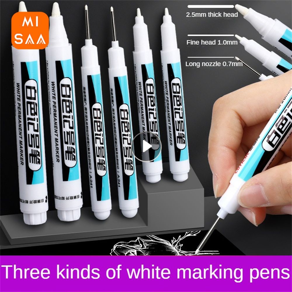 

Durable Glow Pen Super Large Amount Of Ink Art Supplies Popular Vivid White Craft Marker Professional Marker Pen Anti-fade Trend