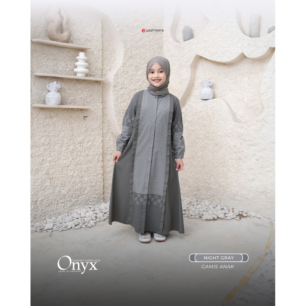 Yasmeera Store Bandung Sarimbit Keluarga Gamis Onyx Anak by Yasmeera Original Branded Terlaris