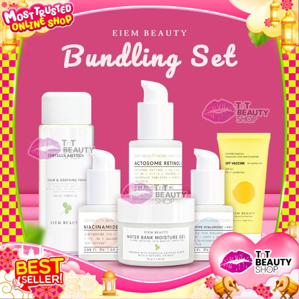 [BUNDLING] EIEM Beauty SET - Sunscreen - Moisturizer - Serum - Toner- Micellar | TnT Beauty Shop