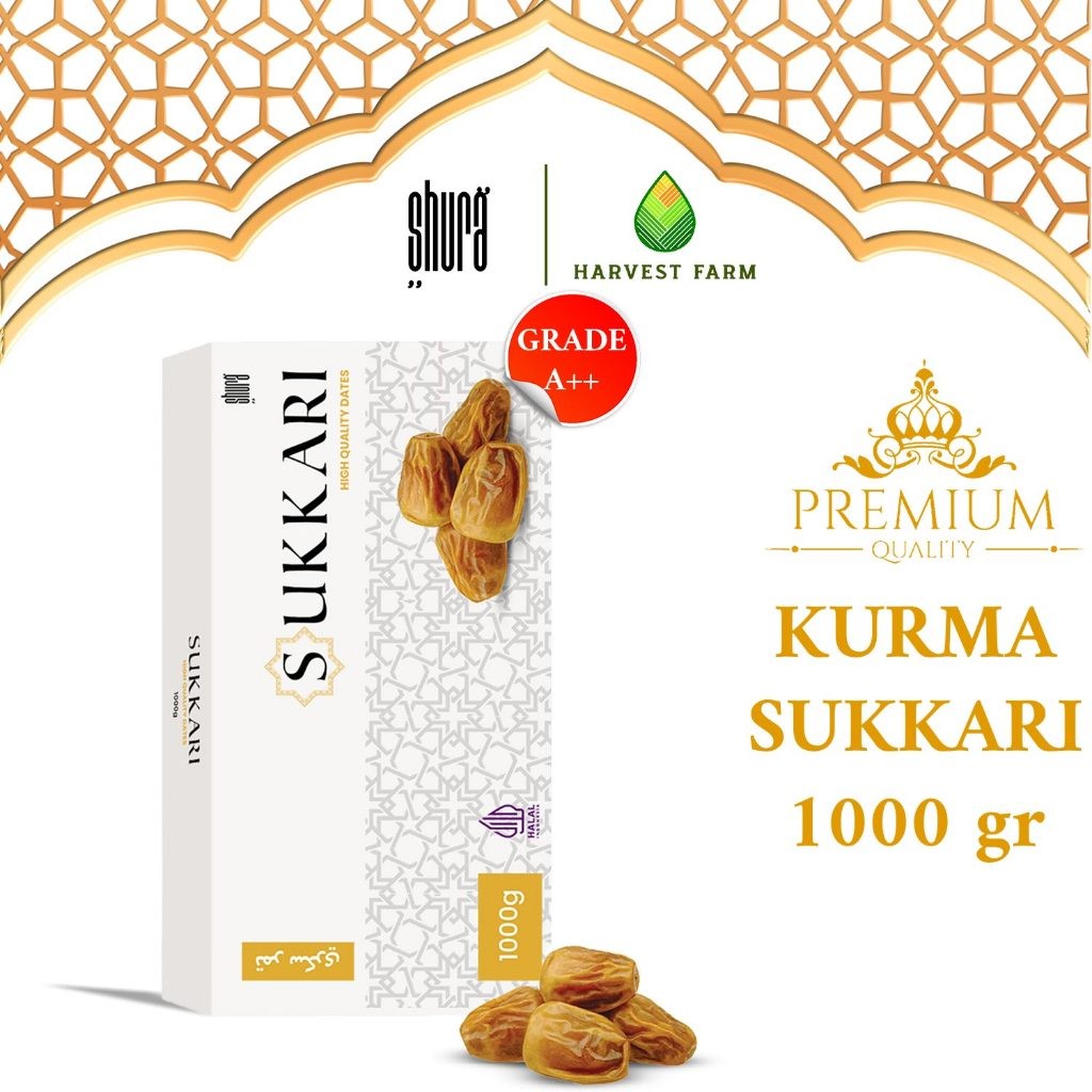 

Shura Kurma Sukkari 1kg Premium Sukari Original High Quality