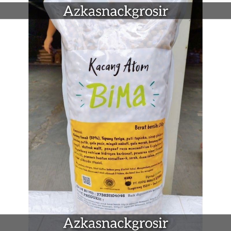 

Kacang Atom BIMA 3Kg pusat grosir jajan - ramdhan & hari raya murah meriah