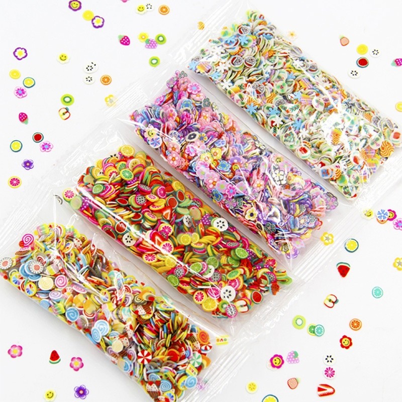 

1000Pcs/Pack Clay Resin Fillings Craft Fruit Leaf Flowers Pattern Mixed Filler for DIY Epoxy Resin Jewelry Decor