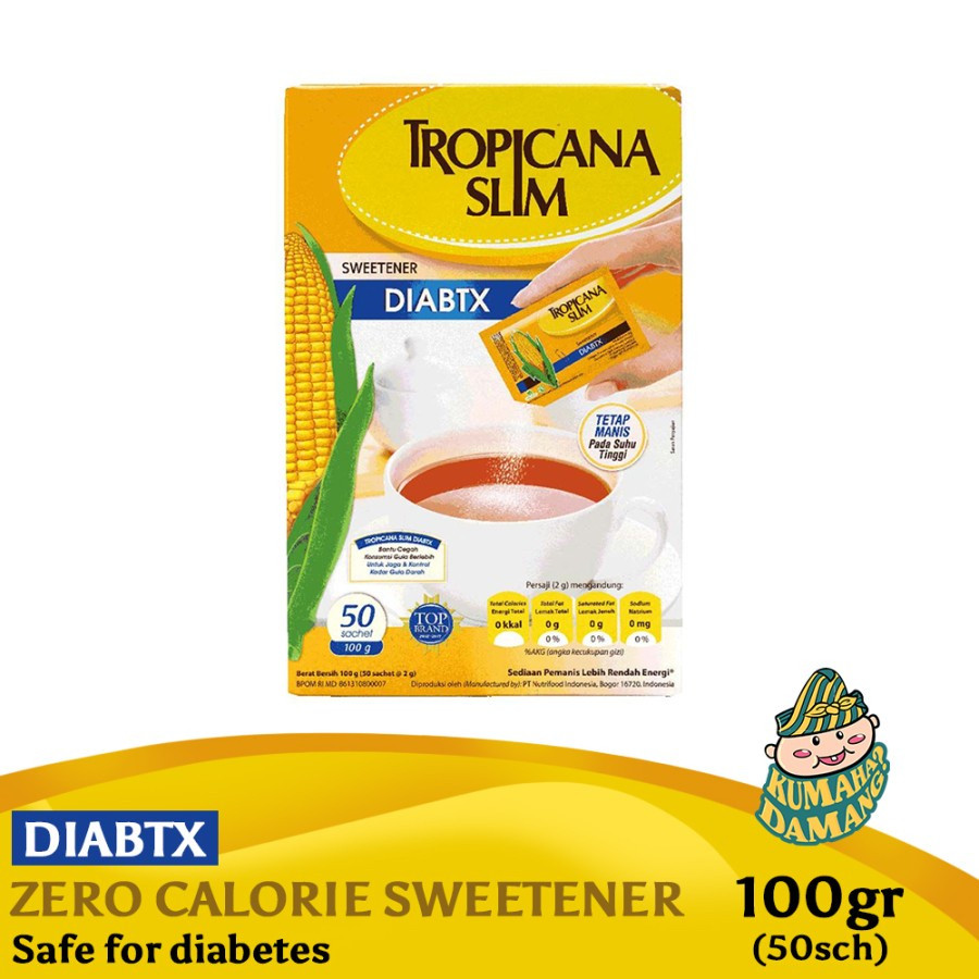 

TROPICANA SLIM SWEETENER DIABTX SACHET (ISI25/50/100 SACHET) - [213]