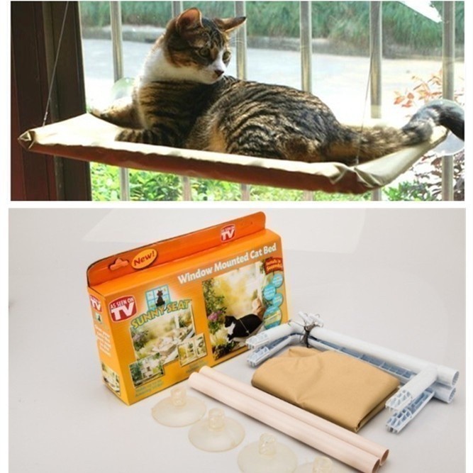 Sky88 Hammock Bed Window Mounted For Pets - Hammock Jendela Untuk Kucing