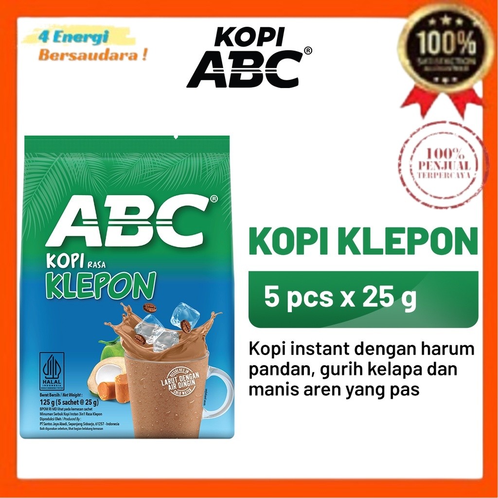 

Kopi ABC Kopi Klepon 1 Bag (5 x 25 gram) 4 Energi Bersaudara