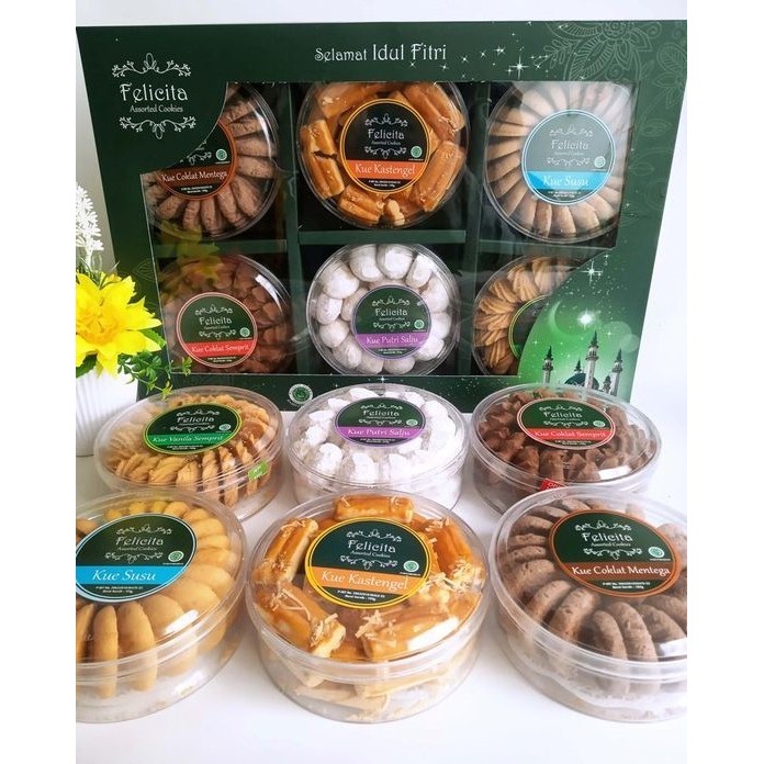 

MUMPUNG PROMO Parcel Kue Lebaran Kue Kering Felicita 6 Topless Parsel Hampers TERLARIS