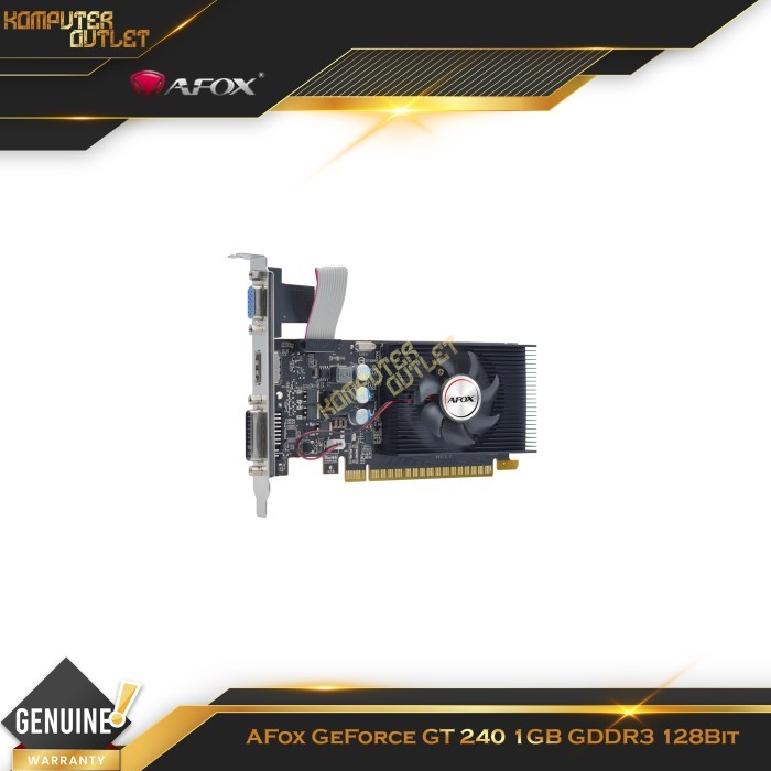 AFox GeForce GT 240 1GB GDDR3 128Bit VGA | GT240 1 GB 128 Bit Gaming Nvidia Graphic Cards