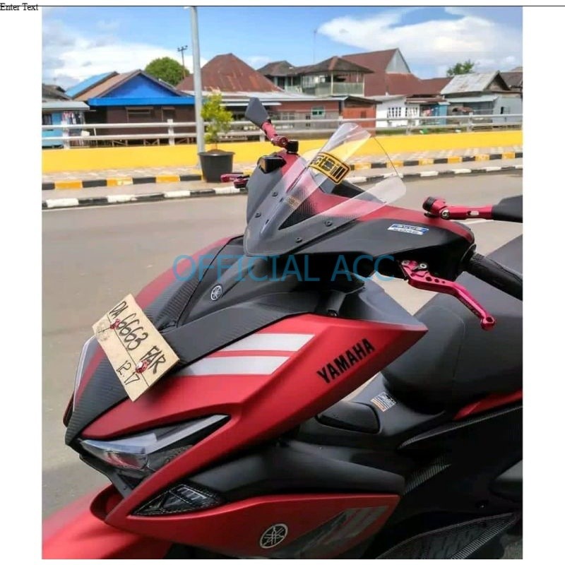 Visor Sectbill Aerox Hitam transparan bening Windshiled Aerox Sectbill