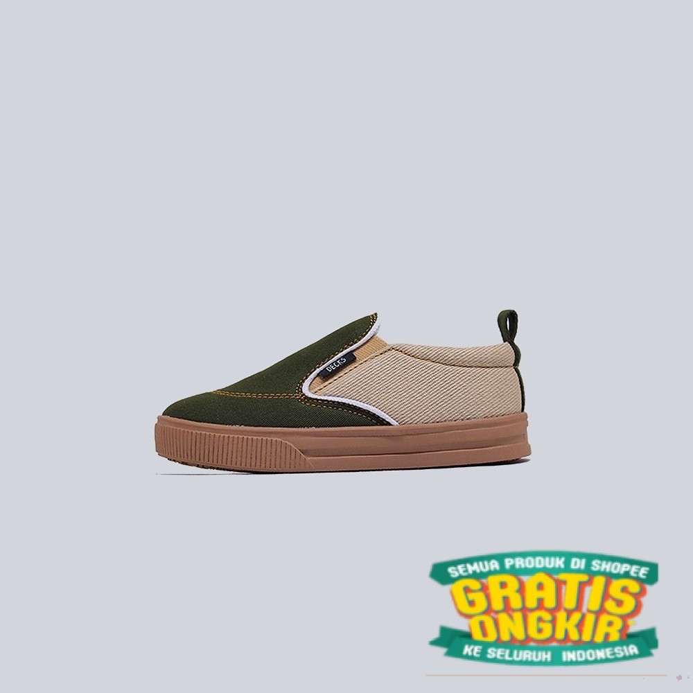 DECKS KIDS SEPATU ANAK LAKI LAKI DAN PEREMPUAN MEDLEY ARMOC SEPATU SLIP ON SIZE 22 s/d 31/ marun mar