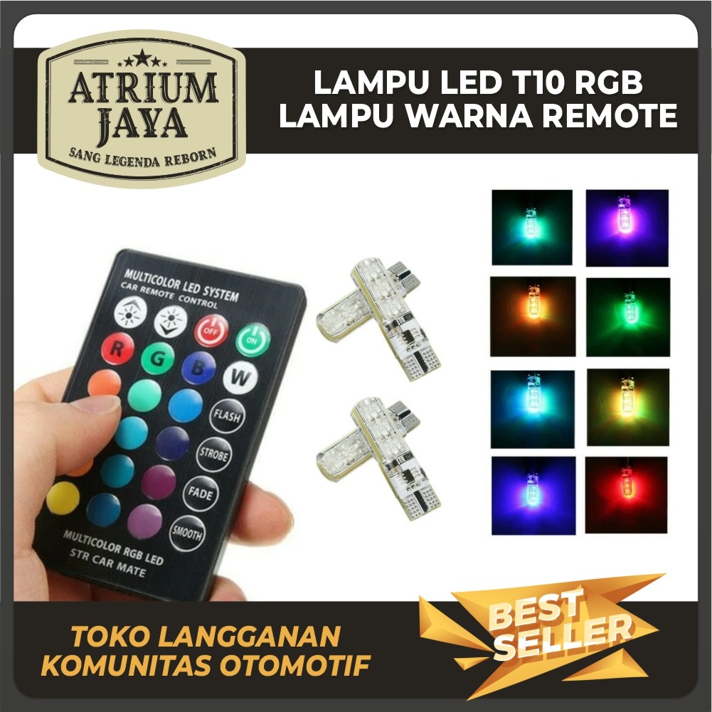 Atrium Jaya | Lampu Led Senja Remote T10 / LED Senja Remote T10 RGB