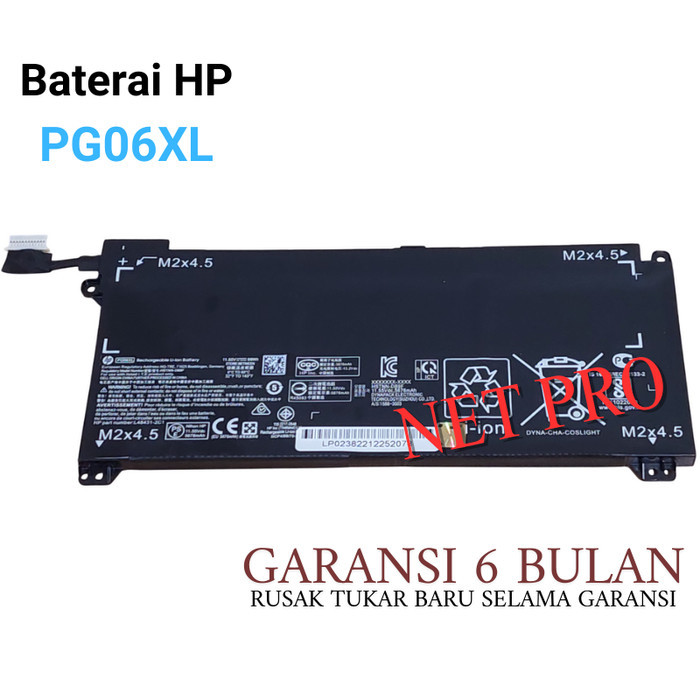Baterai For HP Omen 15-dh1020TX 15-dh0180TX 15-dh0105TX 15-dh0000NK PG06XL -NP
