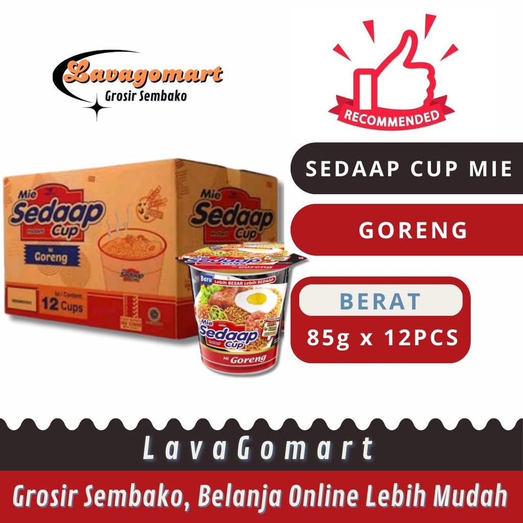 

SEDAAP CUP GORENG 85g - 1 DUS - LAVAGOMART - BANDUNG
