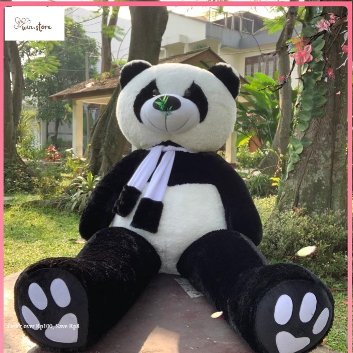 Boneka Panda Jumbo 1,5 Meter  Teddy Bear SNI Beruang 1 meter Kolya gemoy lembut lucu