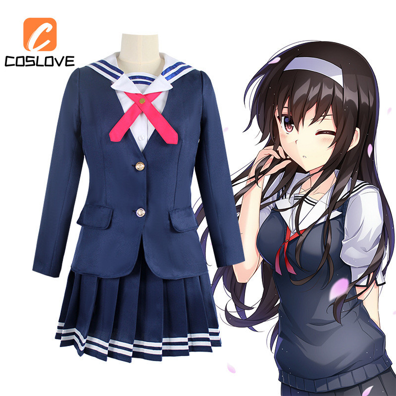 Anime Saekano Sawamura Spencer Eriri Cosplay Clothing Full Set Costume Suit For Woman Outfit School 