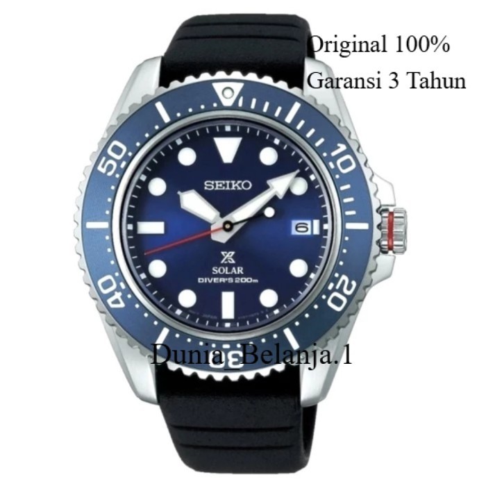Original 100% Jam Tangan Seiko Prospex SNE593P1 Solar Divers 200M Blue Dial Sne593 Garansi Resmi 3 T