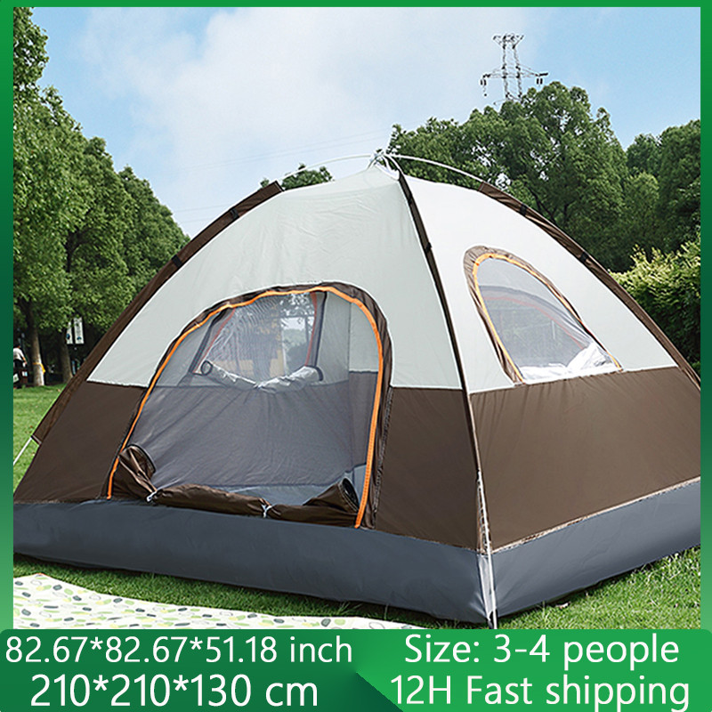 Camping outdoor tent Outdoor 3-4 Person Camping Tent Family outdoor camping tent Wilderness camping 