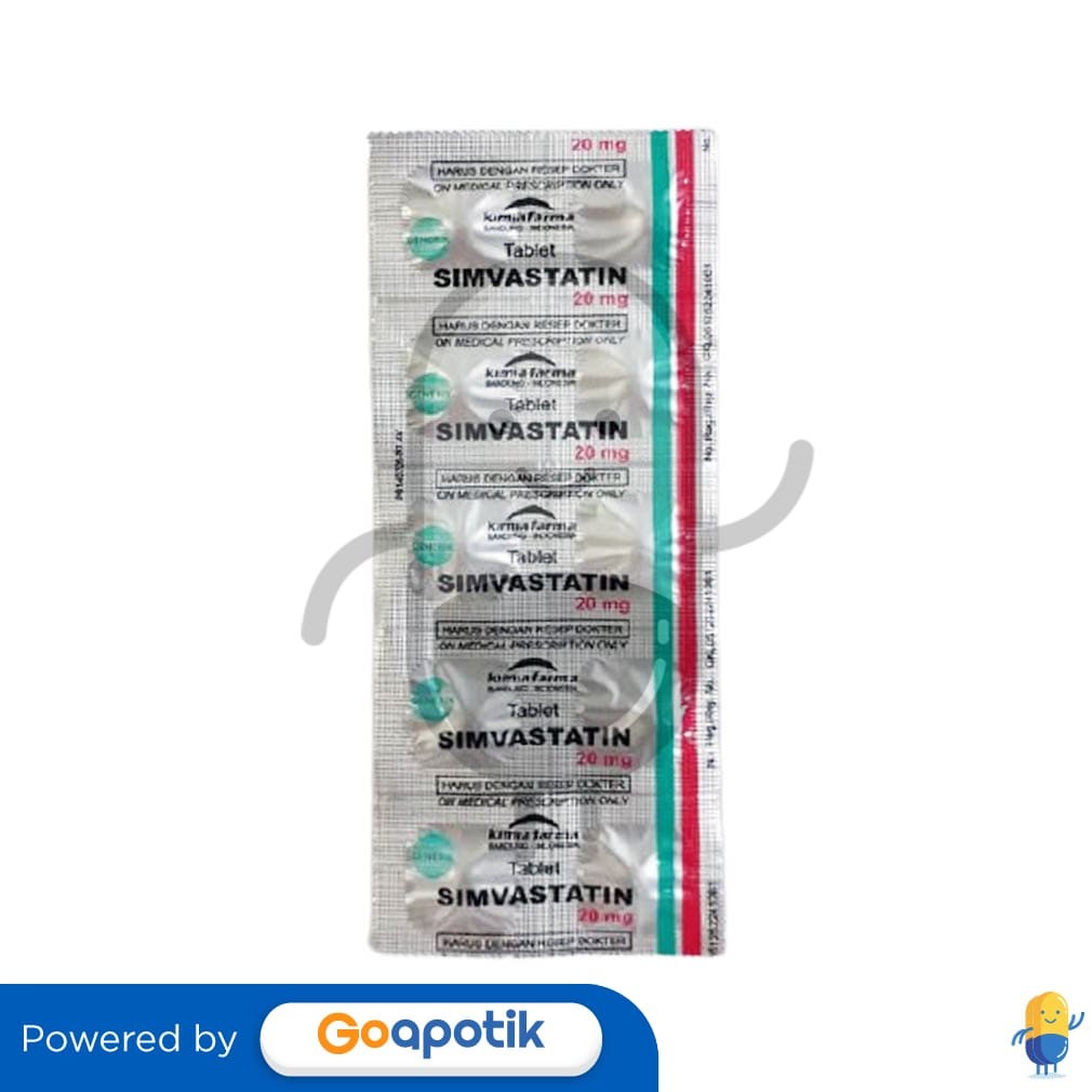 Simvastatin 20 Mg Kimia Farma Strip 10 Tablet