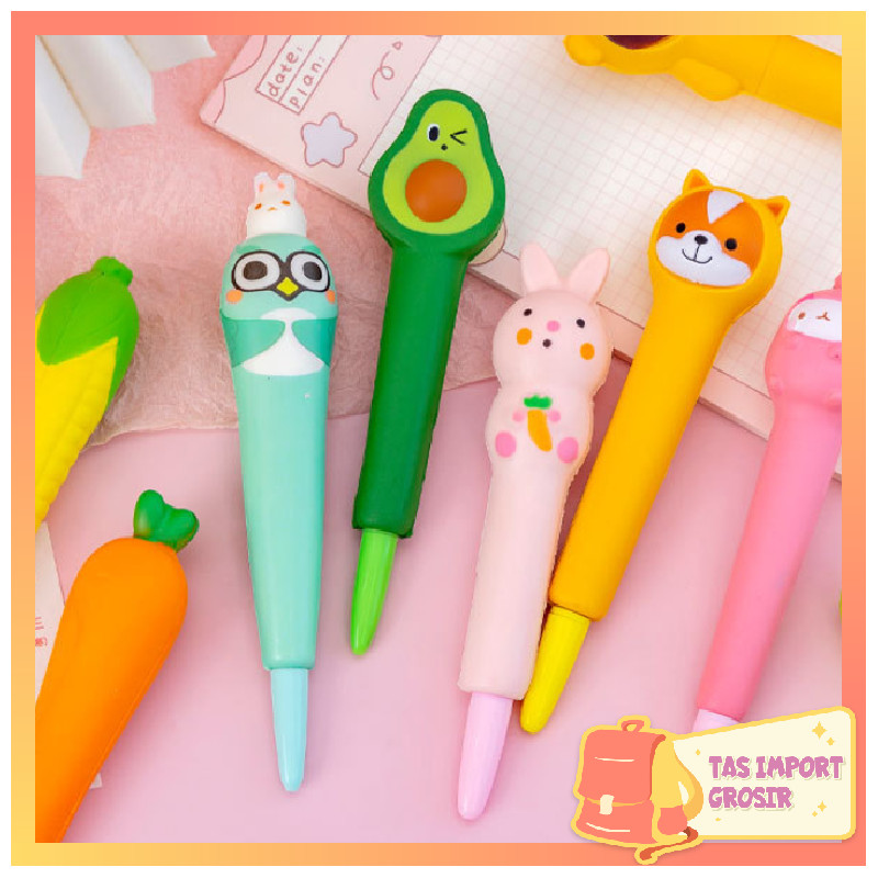 

Tas Import - S6265 Ballpoint Gel Squishy / Pulpen Squishy Lucu / Pena Gel Squishy / Ballpoint Squishy Lucu / Pena Kartun Lucu Squishy