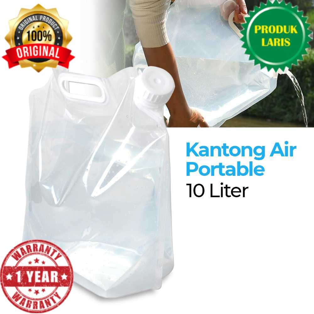 Kantong Air Portable Taffsport Plastik Outdoor Penyimpanan Portabel Lipat Minum Camping Berkemah Veh