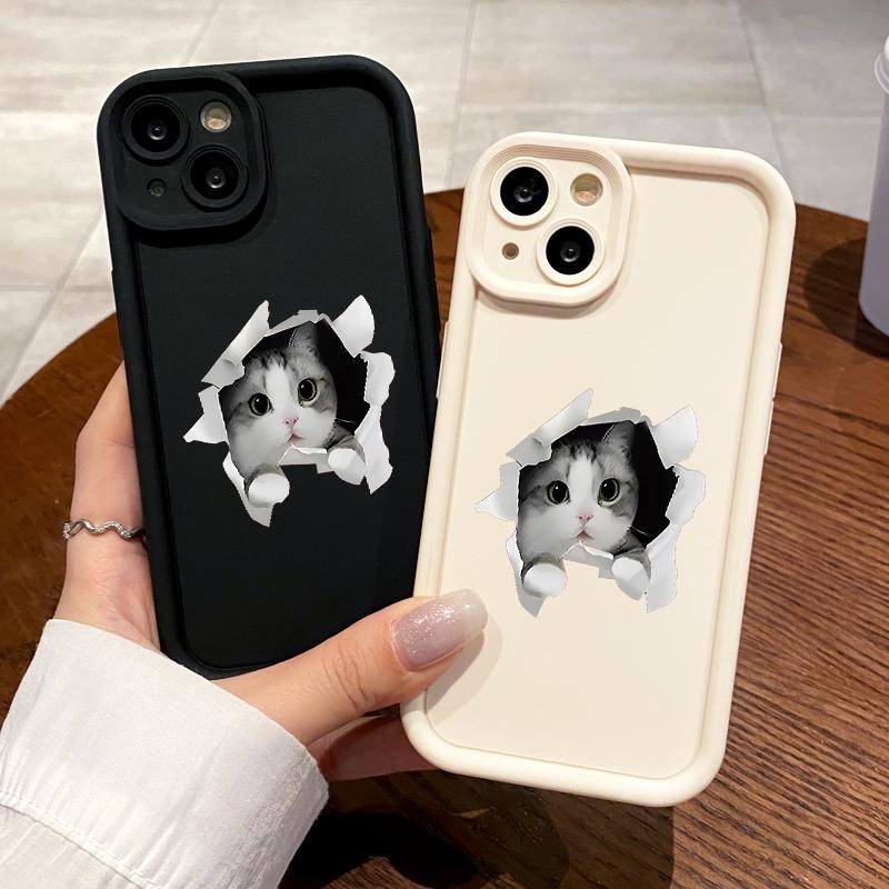 Soft Case For Oppo Reno5 4G 5G Reno3 Reno4 F Reno4 Lite Reno5 F K Z Reno6 Cute Cat Silicon Antishock
