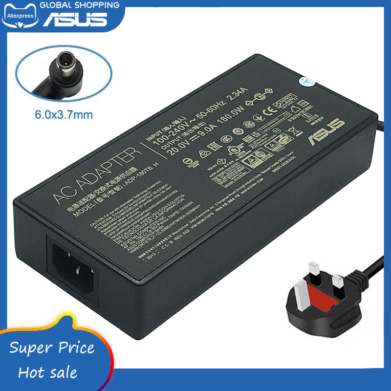 ADP-180TB H 20V 9A 6.0x3.7mm AC Adapter Laptop Charger For Asus ROG Zephyrus G15 GA503 GA503QC GA503