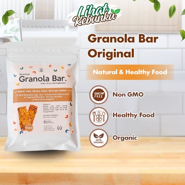 

ALAMEE Cemilan Sehat Granola Bar - Original Snackbar Diet Healthy Snack Camilan 80gr LIHAT KEBUNKU