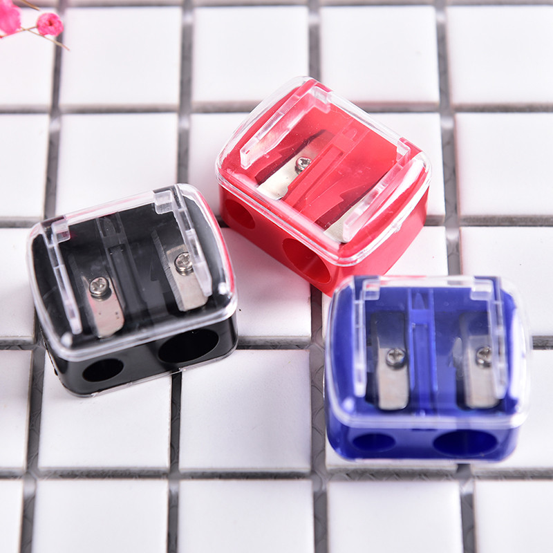 

Precision Cosmetic Pencil 2 Holes Sharpener for Eyebrow Lip Liner Eyeliner