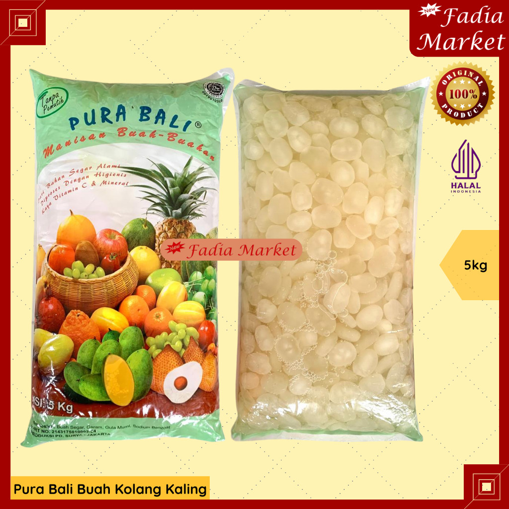 

Pura Bali Manisan Asinan Buah Kolang Kaling Campuran Es Campur 5kg