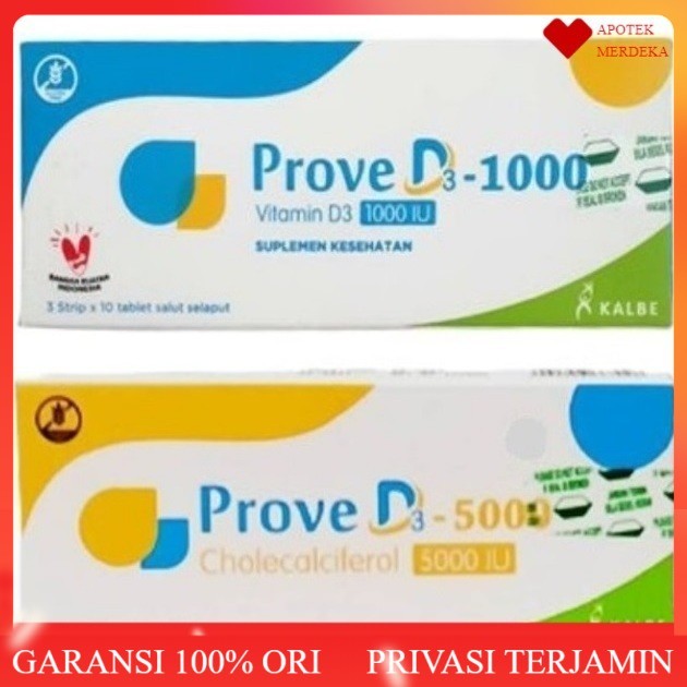Prove D3 1000 - Vitamin D3 1000 & 5000 IU Strip 10 Tablet
