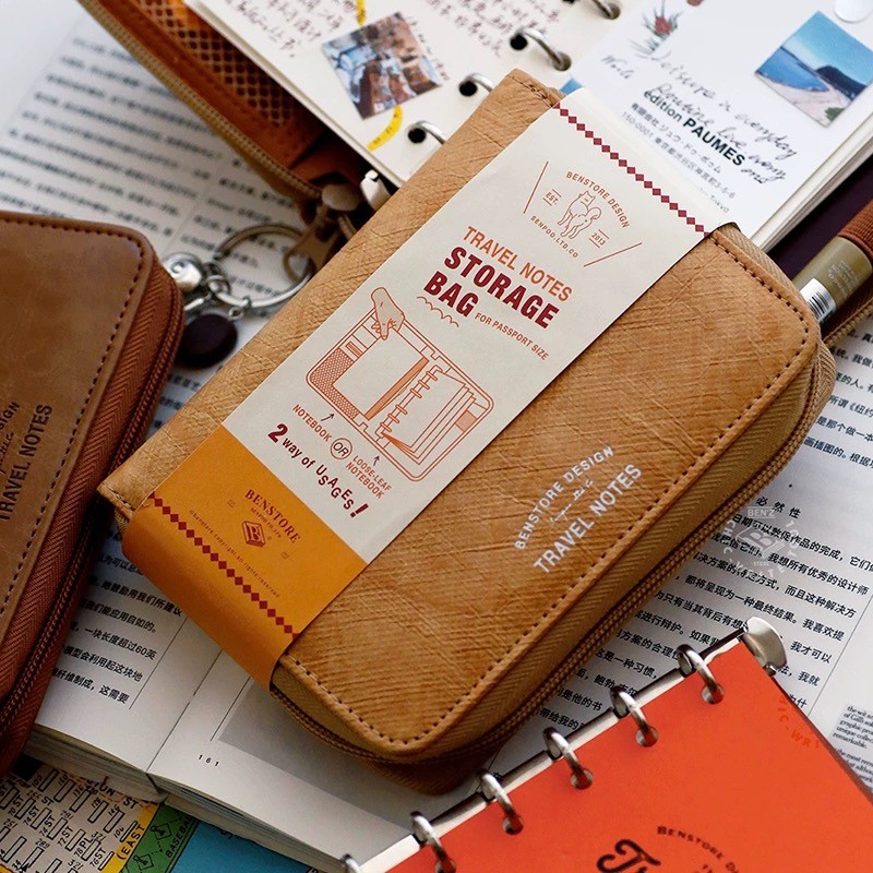 

A7 M5 Hand Zip Bag Loose Leaf Binder Notebook Inner Core Cover Note Book Planner Office Stationery Supplies