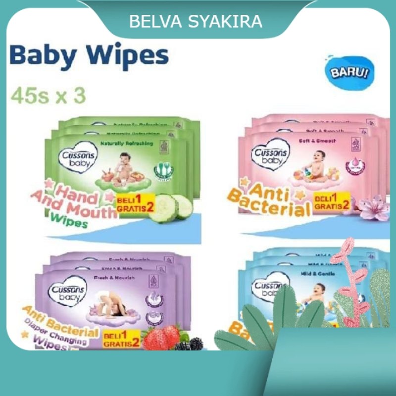 Cussons Baby Wipes 50's (BUY 1 GET 2) / Cusson Tissue Bayi/ Tissu Basah