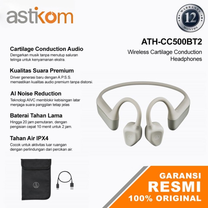 TWS Earphone Audio Technica ATH-CC500BT2