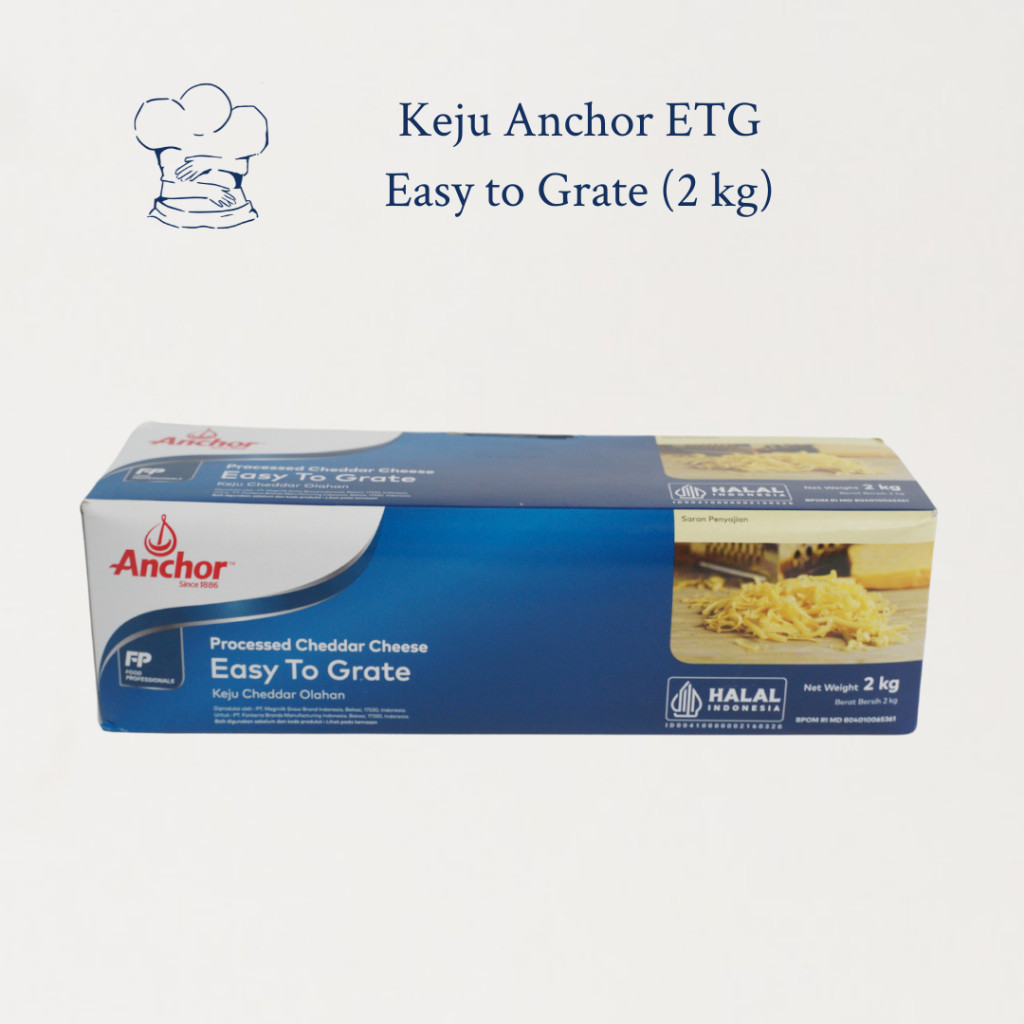 

Keju Anchor ETG 2kg/Keju cheddar Anchor