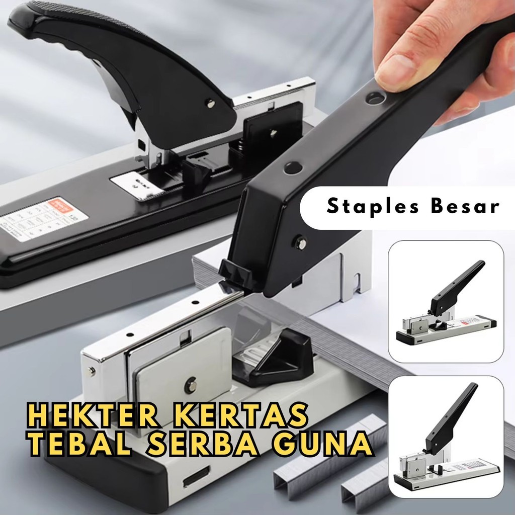 

Hekter Kertas Tebal Serba Guna Adjustable Heavy Duty Stapler Kangaro Max Logam BR071 Staples Besar
