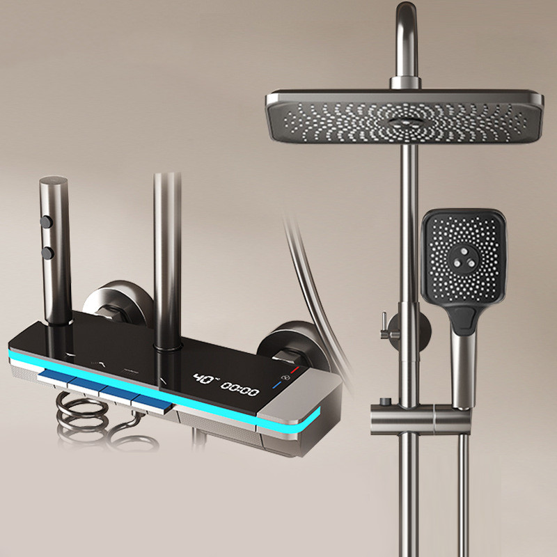 Set Pancuran 4 Mode Shower Kamar Mandi Satu Set Shower Kamar Mandi Stainless Steel Air Panas Dan Din