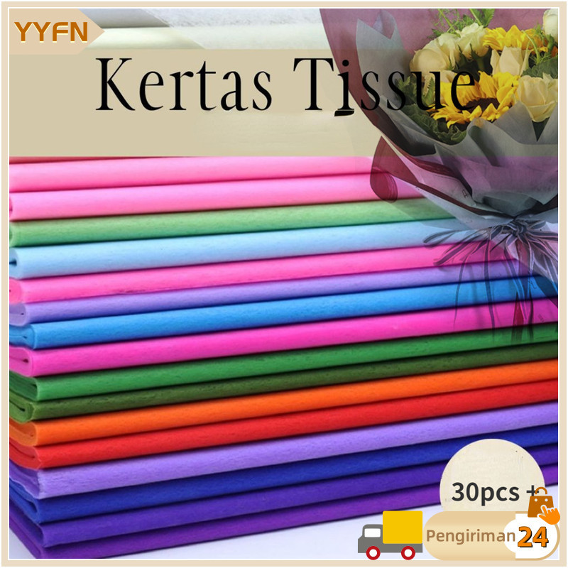 

【Grosir】30PCS KERTAS FLOWER TISSUE/KOREAN TISSUE PAPER / KERTAS BUKET/KERTAS TISU BOUQUET BUNGA BUKET FLOWER