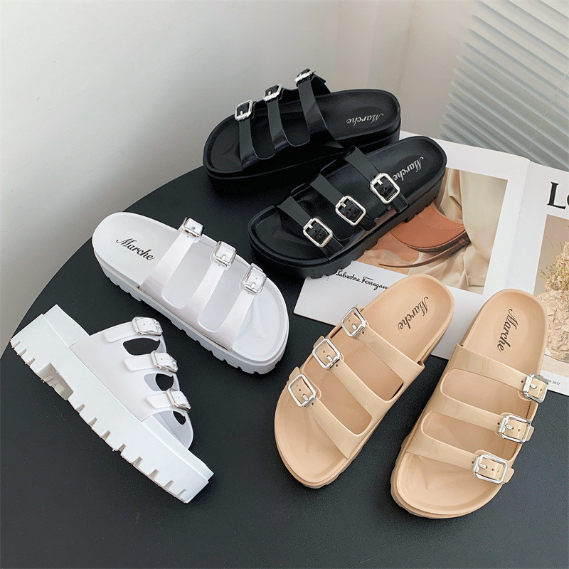 LYT FREE BOX Sandal Wedges Platfrom Wanita Sandal Tali Wanita Korean Style TG2123