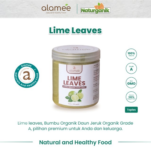 

ALAMEE Bubuk Daun Jeruk Bumbu Instan Lime Powder Dapur Organik Murni Asli Seasoning Naturganik