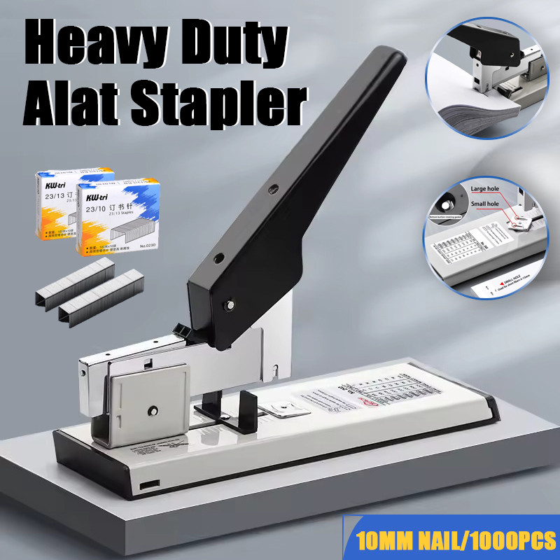 

Heavy Duty Stapler Hand Operated Staples Huapuda Sheet Paper Duty Binding With 1000pcs Nails Stapling/Hekter Untuk Kertas Tebal - Serba Guna /staples Besar/stapler Max