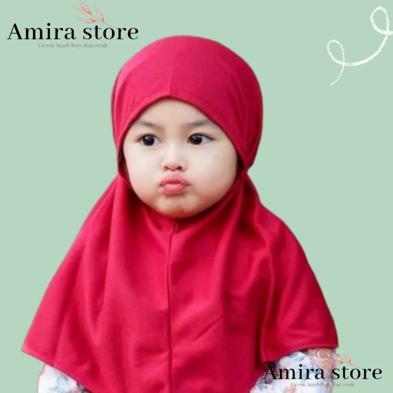 Kerudung Anak Bayi 0 6 Bulan 1 2 3 Tahun BERGO MARYAM Hijab Bayi Jilbab Anak Bayi Jilbab Bayi Peremp