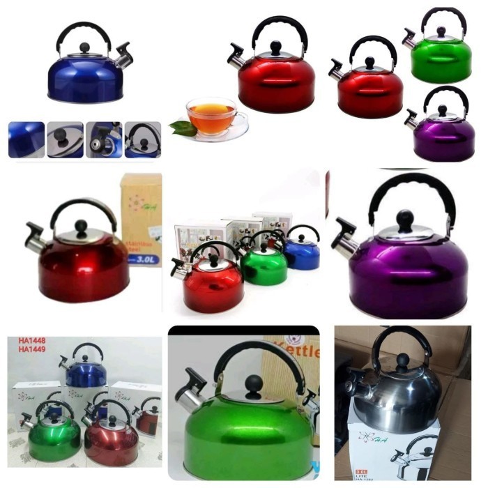 TEKO SIUL 2LITER BUNYI CERET PEMANAS AIR KETTLE