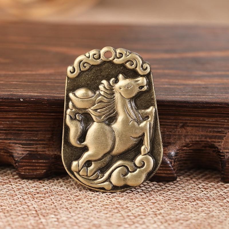 Liontin Shio Kuda Buka Aura Hoki Keberuntungan Ornamen Fengshuia