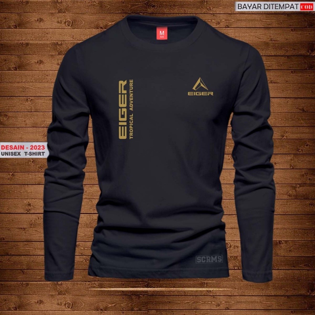 ThanksLifee Promo Cod  Baju Kaos Pria Lengan Panjang / Tshirt Distro Logo Etv Kr Kanan Terkini Text 