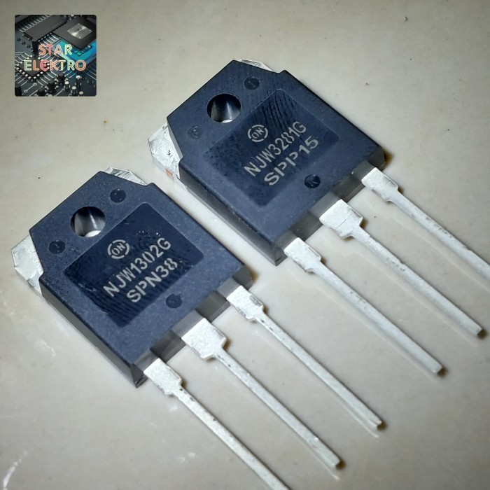 NJW1302G NJW3281G Sepasang Transistor NJW1302 NJW3281 NJW 1302 3281