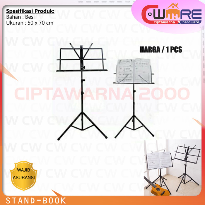 

Stand partitur book musik music lipat dudukan tempat buku lirik
