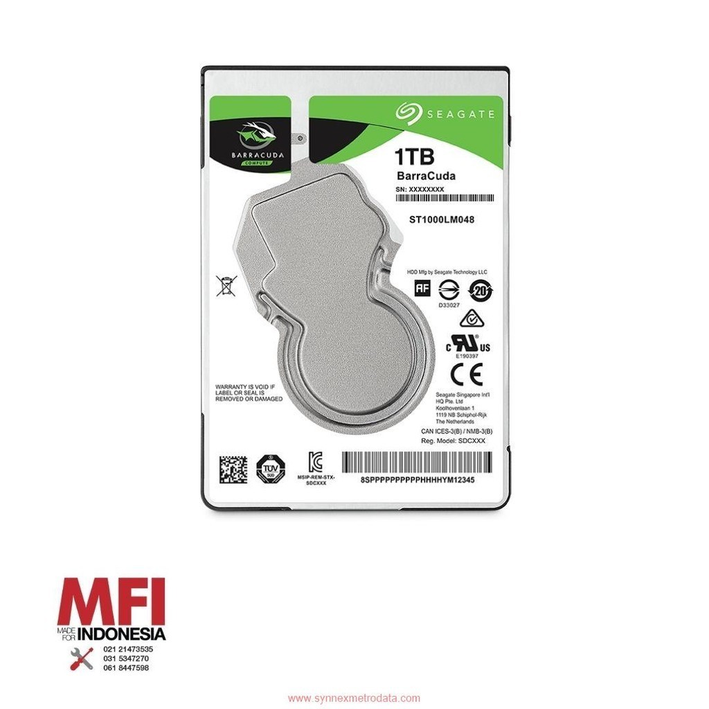 Seagate Hard Disk Barracuda2/5inch 1TB