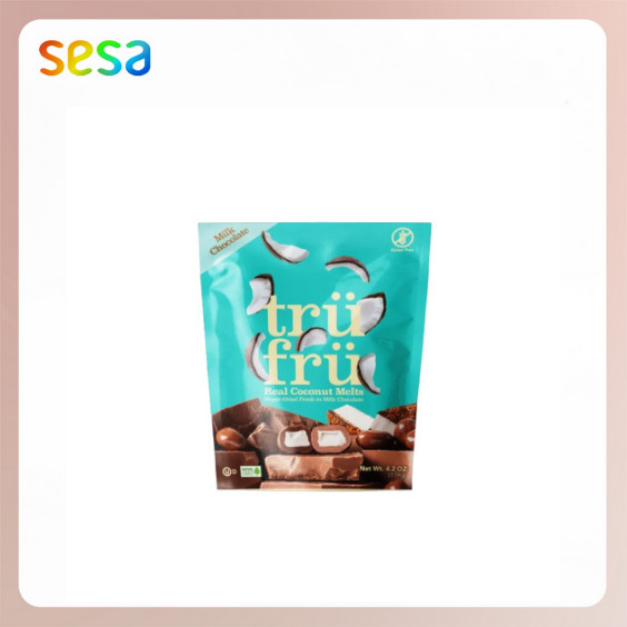 

COKLAT TRUFRU Real Coconut Melts Hyper-DriedF Fresh in Milk Chocolate 119gr - Cokelat